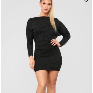 Black fashion nova sweater dress